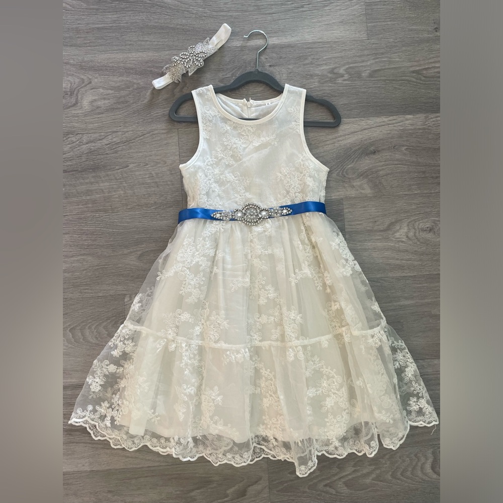 Flower Girl Dress w/ Headband
